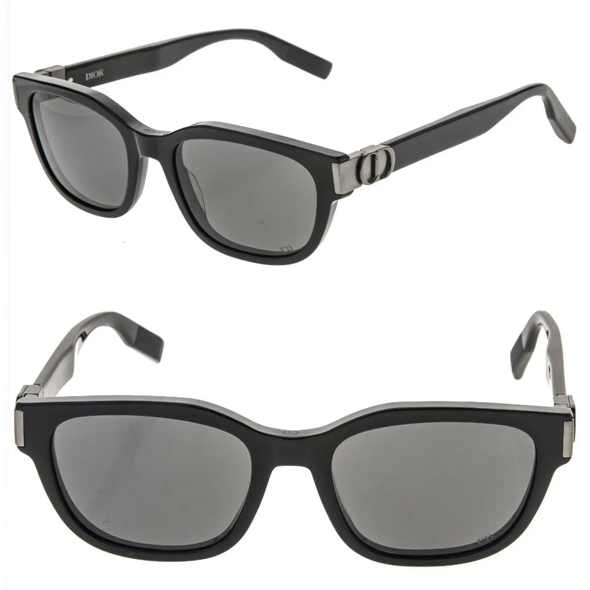 Christian Dior Cdicon S1I Black Gunmetal Logo Classic Sunglass DM40122I CD Icon