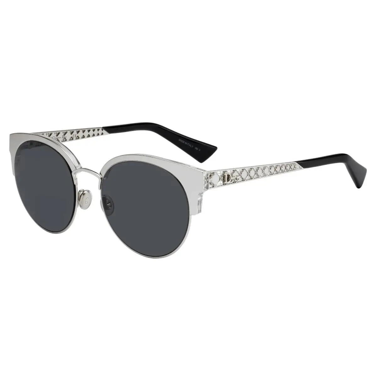 Christian  amamini 010/LN Silver w Gray Lens Sunglasses Made IN Italy by Dior