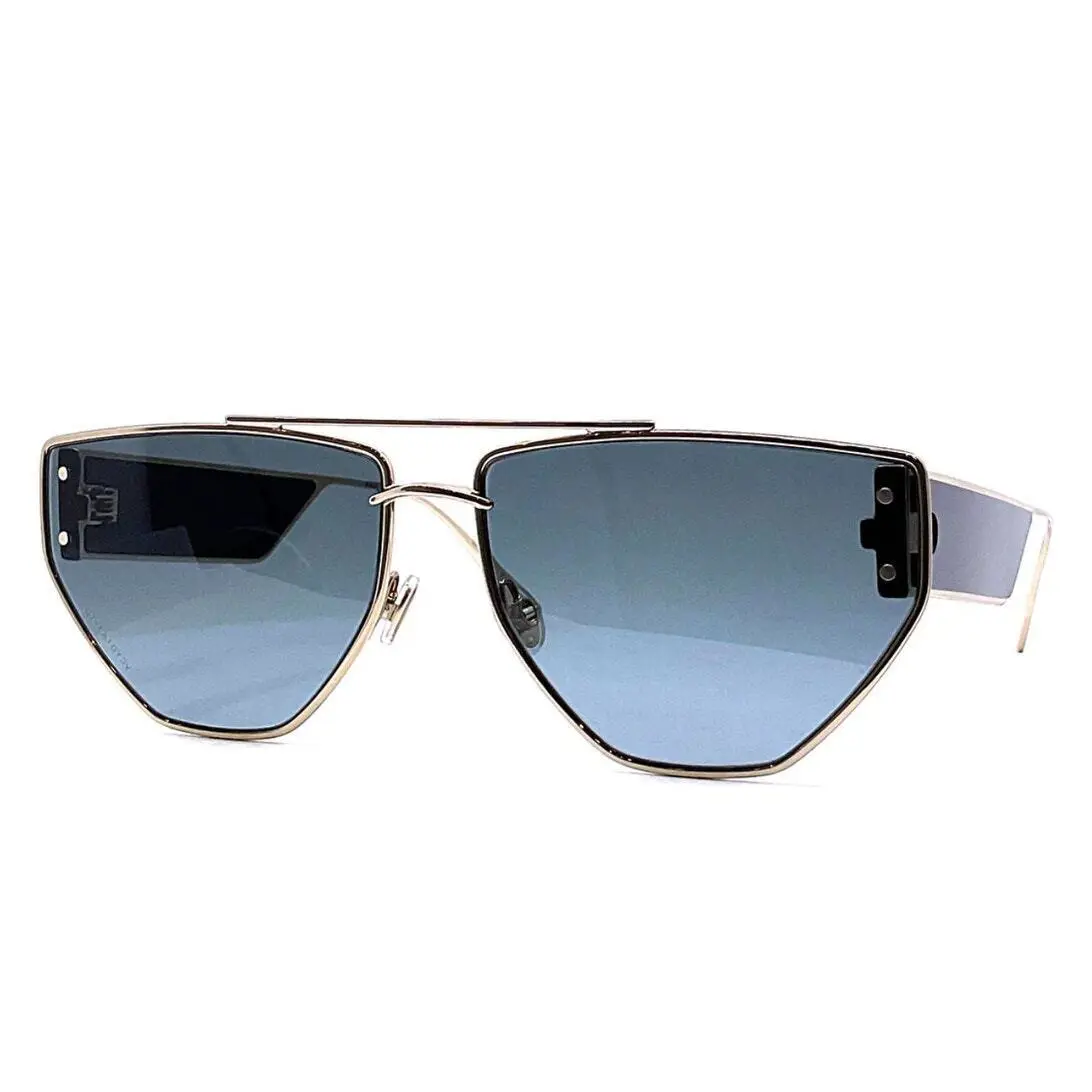 Geometric Clan 2 Sunglasses w/ Gold Frames Dark Lenses by Dior