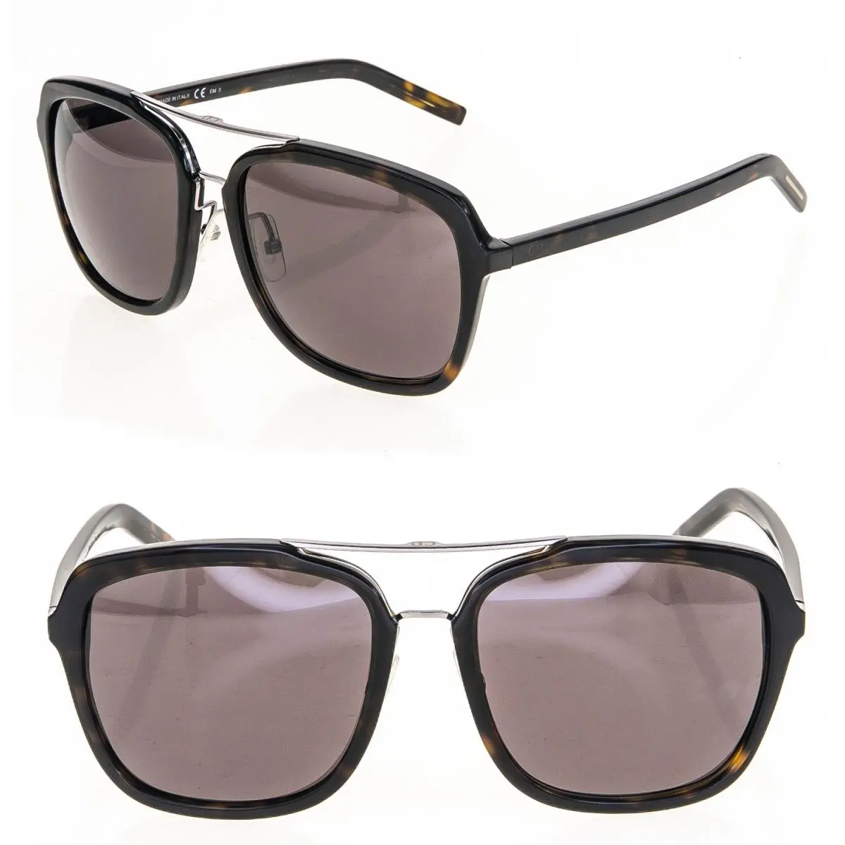 Cristian  Homme Blacktie Square Havana Brown Sunglasses 121 BLACKTIE121S by Dior