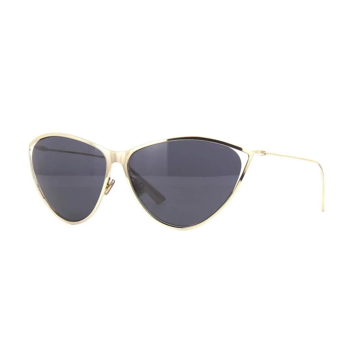 Christian  Motard J5G Gold Sunglasses Gray Lens Cat Eye by Dior