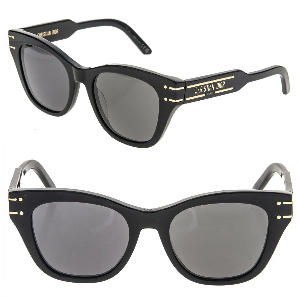 Christian Dior Signature Black Gold Diorsignature B4I Cat Sunglass CD40158I