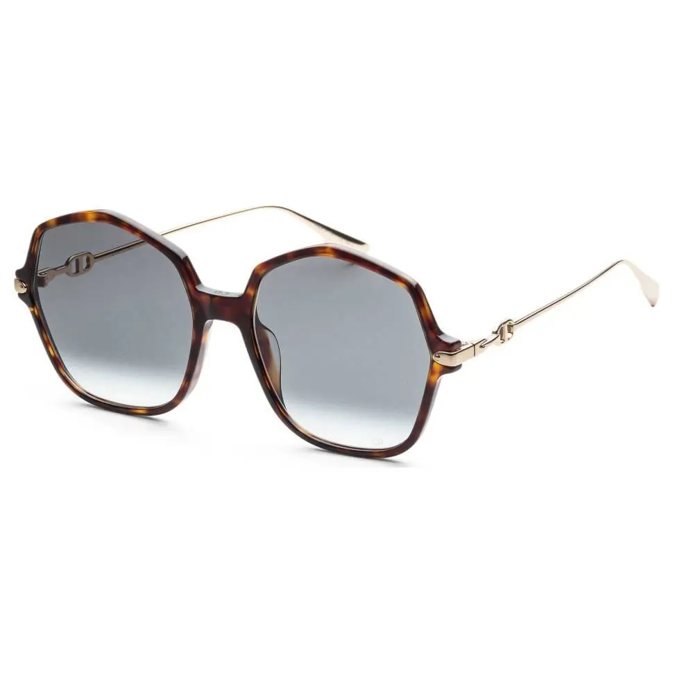 “link 2” Tortoiseshell Brown Black Sunglasses w/ Gold Details by Dior