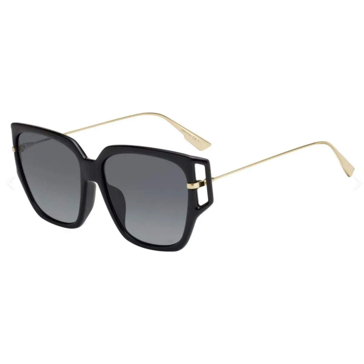 Christian  DIRECTION3F Sunglasses 8071I Black Gold Frames Blue Fade Lens by Dior