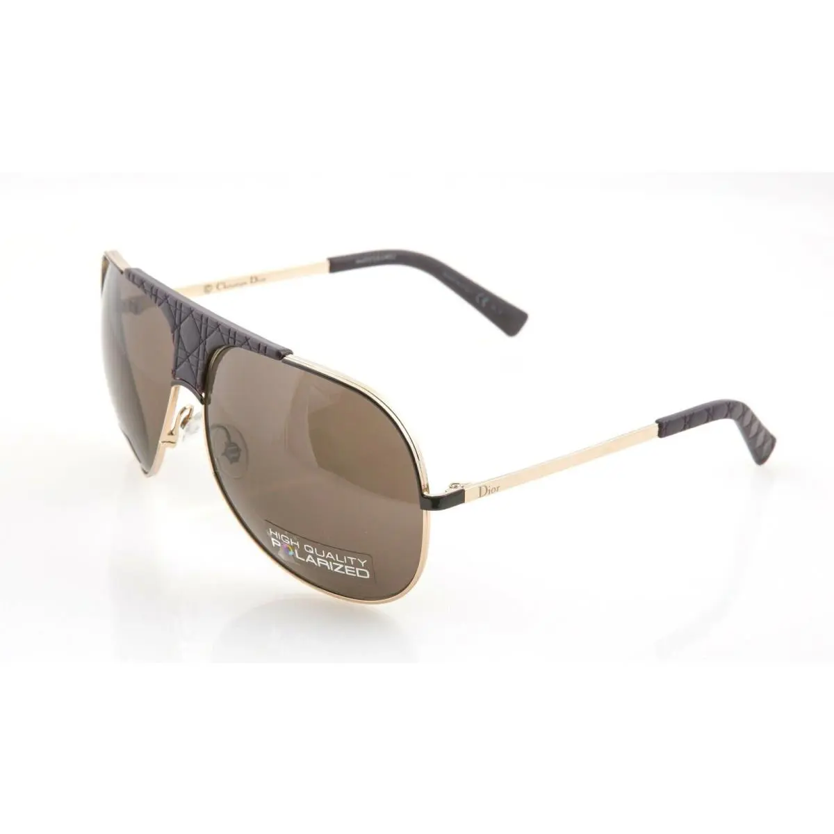 Christian Dior MY Lady Dior 8 Myladydior 8 VO1SP Plum/brown Polarized Sunglasses - Frame: Gold, Lens: Brown