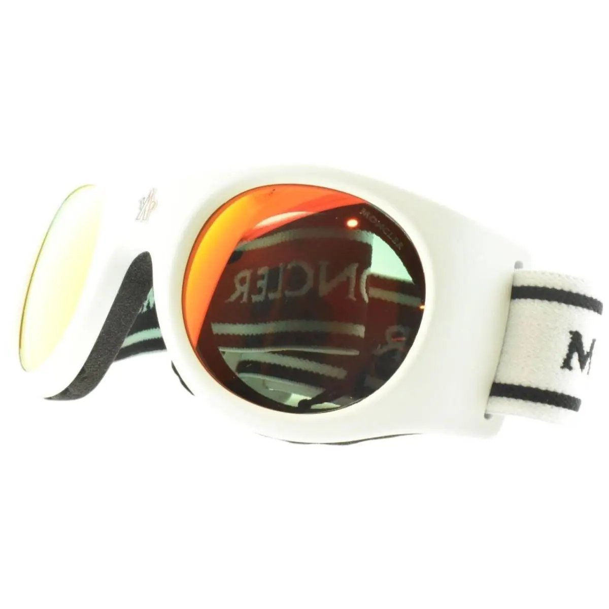 ML005 21U 55-26-000 White Shield Full Rim Mens Sunglasses by Moncler