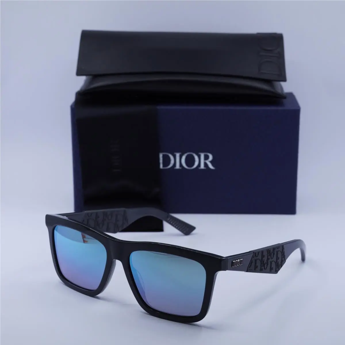 Dior DIORB27 S1I 45I6 Grey/green Mirror 56-16-145 Sunglasses