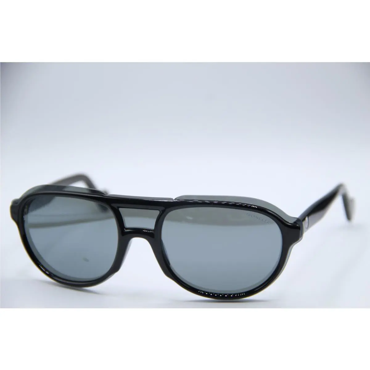 Moncler ML 0055 01C Black Mirrored Frames Sunglasses 145-140 MM