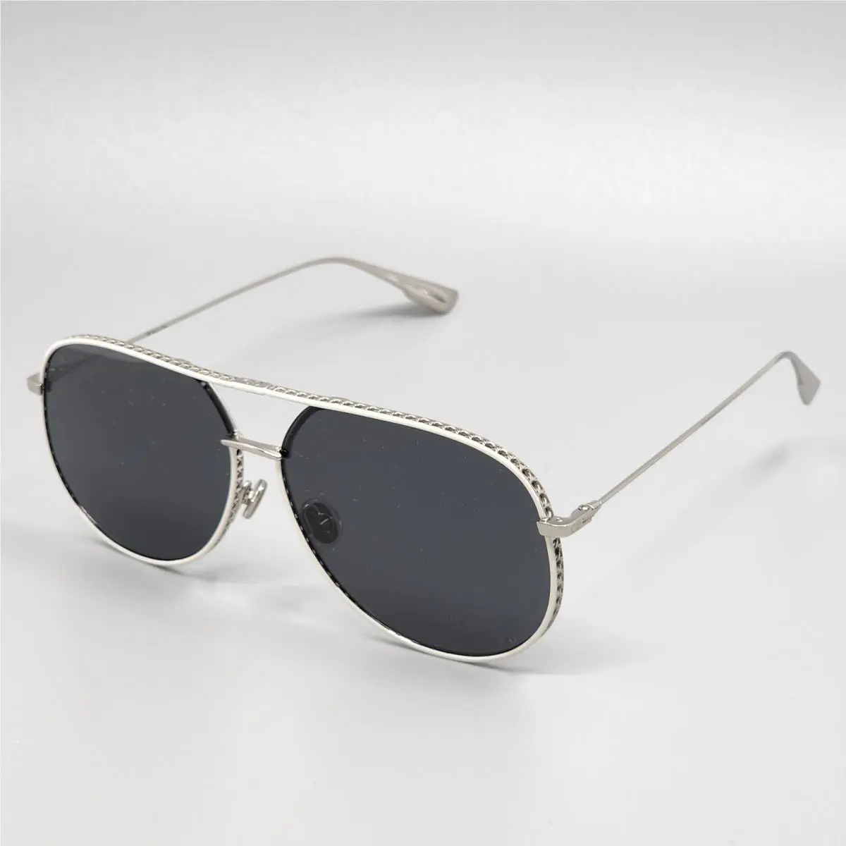 Dior BY Dior 0102K Palladium White Silver Grey Women`s Sunglasses
