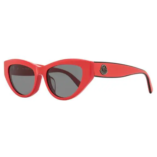 Modd Alt Fit Sunglasses ML0258F 66A Red 53mm by Moncler