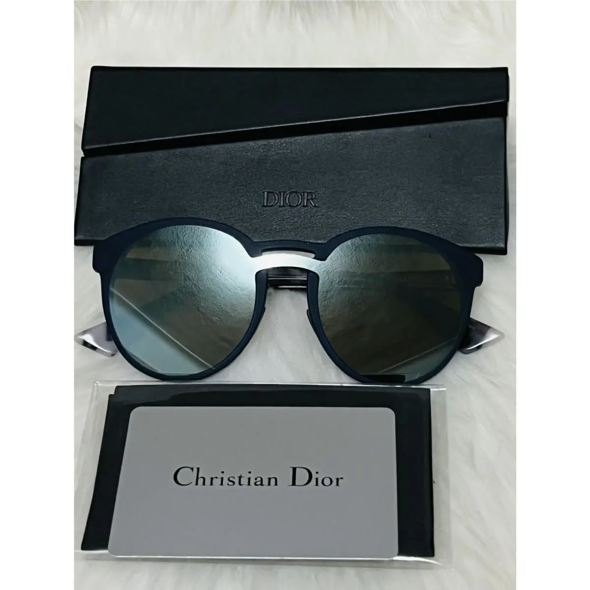 Dior Blue Mirrored Sunglasses