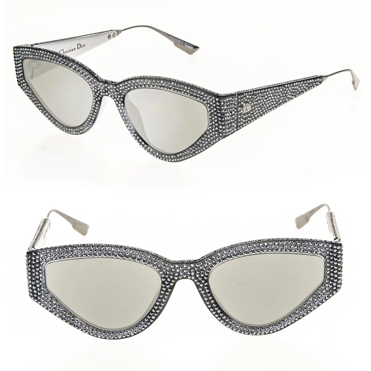 Christian  Catstyle 1S Gray Silver Mirrored Limited Sunglasses Catstyledior by Dior
