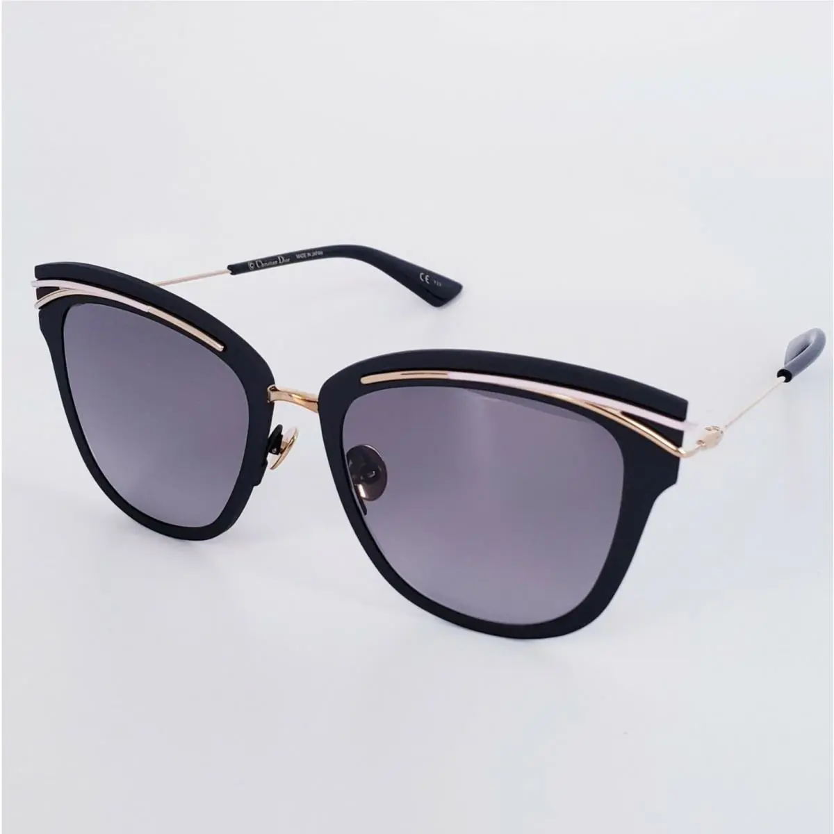 Christian Dior Women`s Sodior Yq/eu Black Gold Pink Titanium Sunglasses 53mm