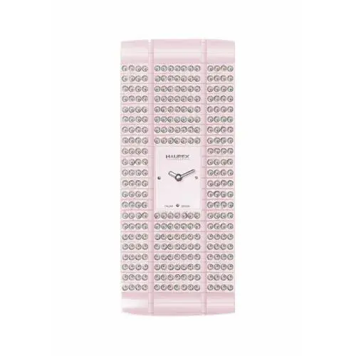 Haurex PX368DPP Honey Pink Natural Crystal Embellished Women`s Watch