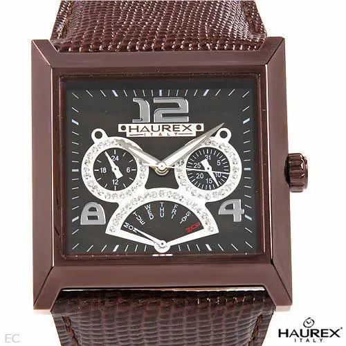 Haurex Italy Women`s Watch 8R335DMM Day/date Crystals Mother of Pearl Dial