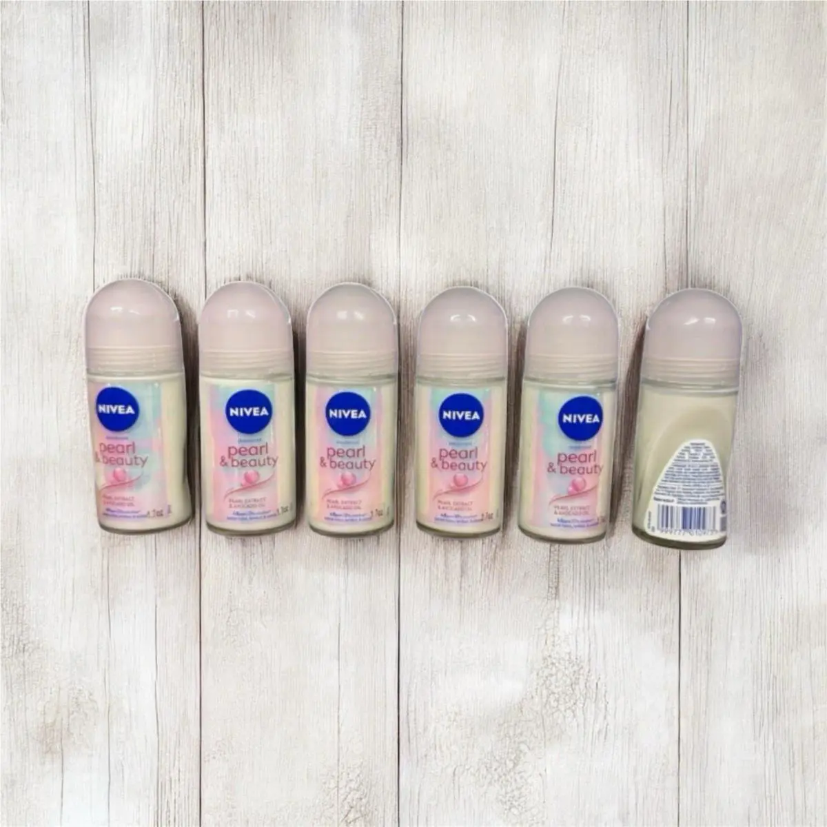 Nivea Pearl Beauty Avocado Oil Roll-on 48H Pack OF 9 50 Ml Each 0% Alcoh