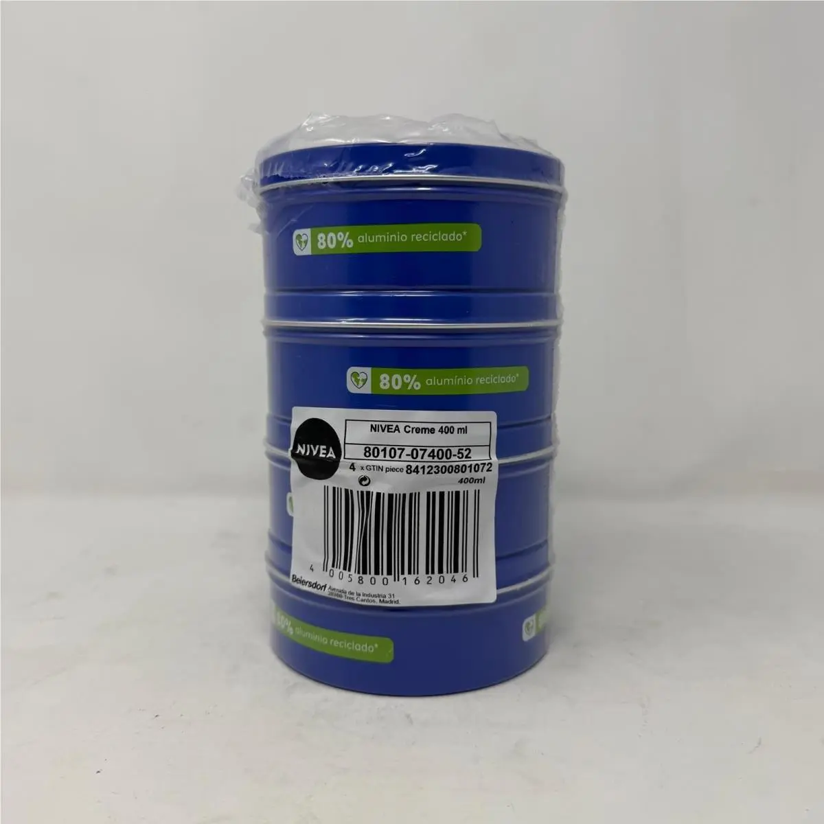 4 Pack - Nivea Creme Body Face Hand Moisturizing Cream 13.5oz 400mL