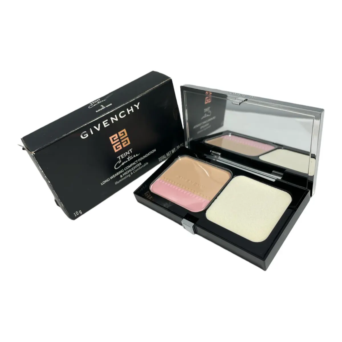 Teint Couture Long-wearing Compact Foundation Highlighter .35oz 3 Elegant Sand by Givenchy