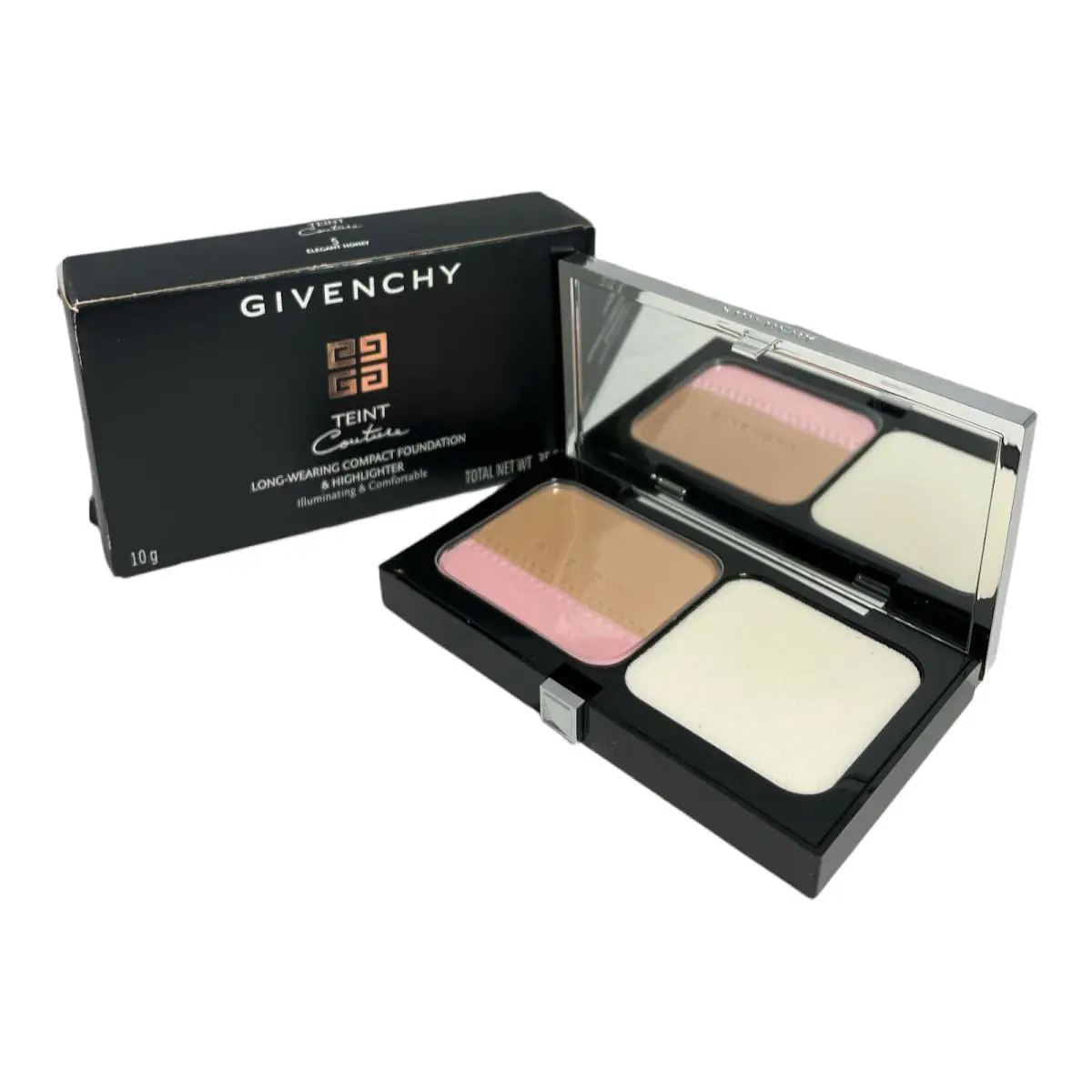 Teint Couture Long-wearing Compact Foundation Highlighter .35oz 5 Elegant Honey by Givenchy