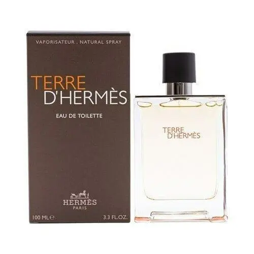 Hermes Terre D`hermes 3.3oz / 100ml Men`s Eau de Toilette Spray - Unsealed