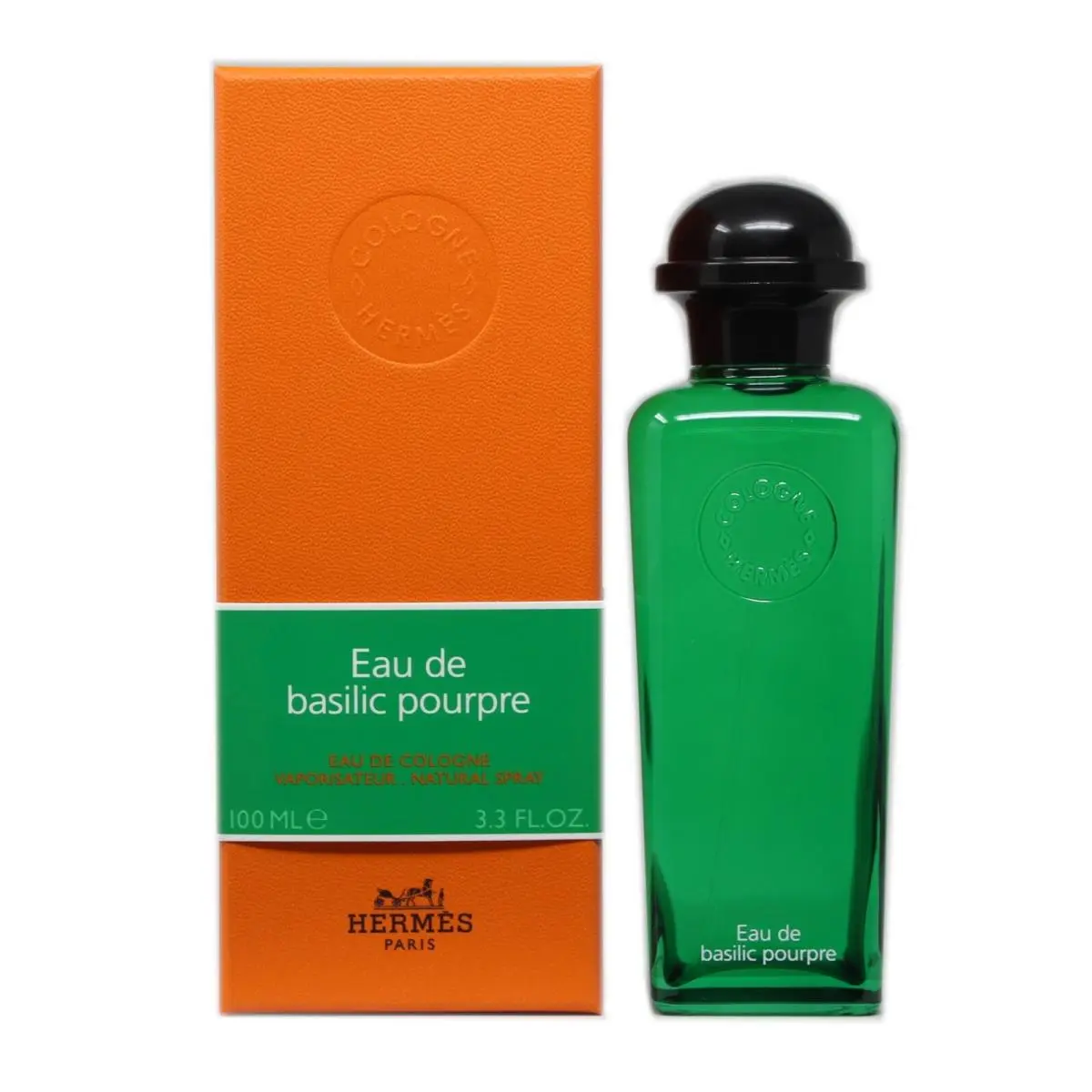 Hermes Eau DE Basilic Pourpre Eau DE Cologne Natural Spray 100 ML/3.3 Fl.oz
