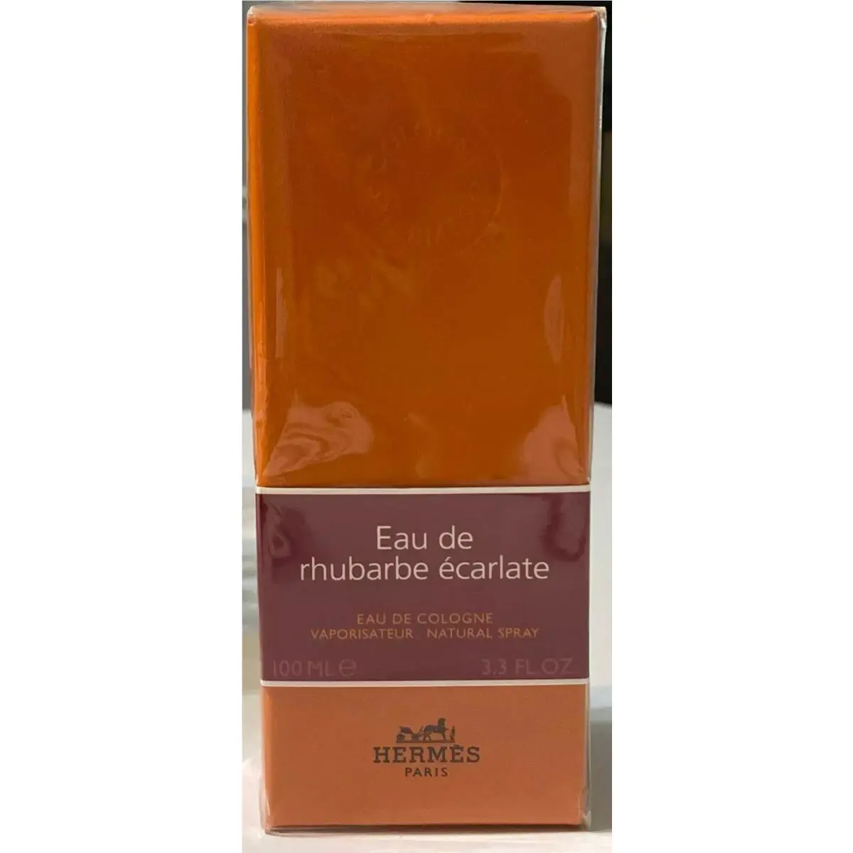 Hermes Eau DE Rhubarbe Ecarlate Edc Spray 100 ML/3.3 Fl.oz. Box