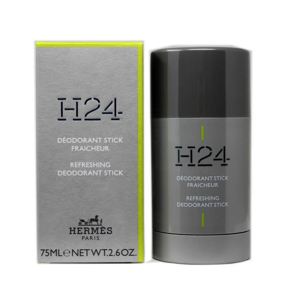 Hermes H24 Refreshing Deodorant Stick For Men 75 ML/2.6 OZ