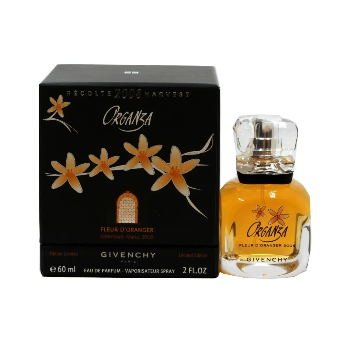 Givenchy Organza Recolte 2008 Harvest Fleur D`oranger Eau DE Parfum Spr 60ML
