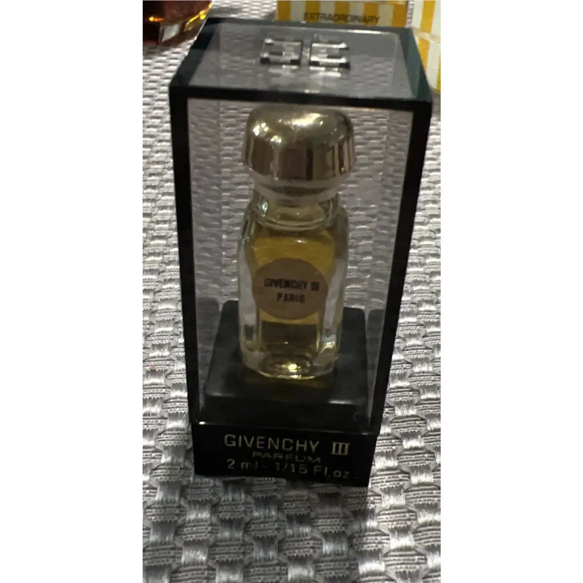 Vintage Givenchy Iii Parfum 1/15 Oz Mini Presentation Box Old Formula