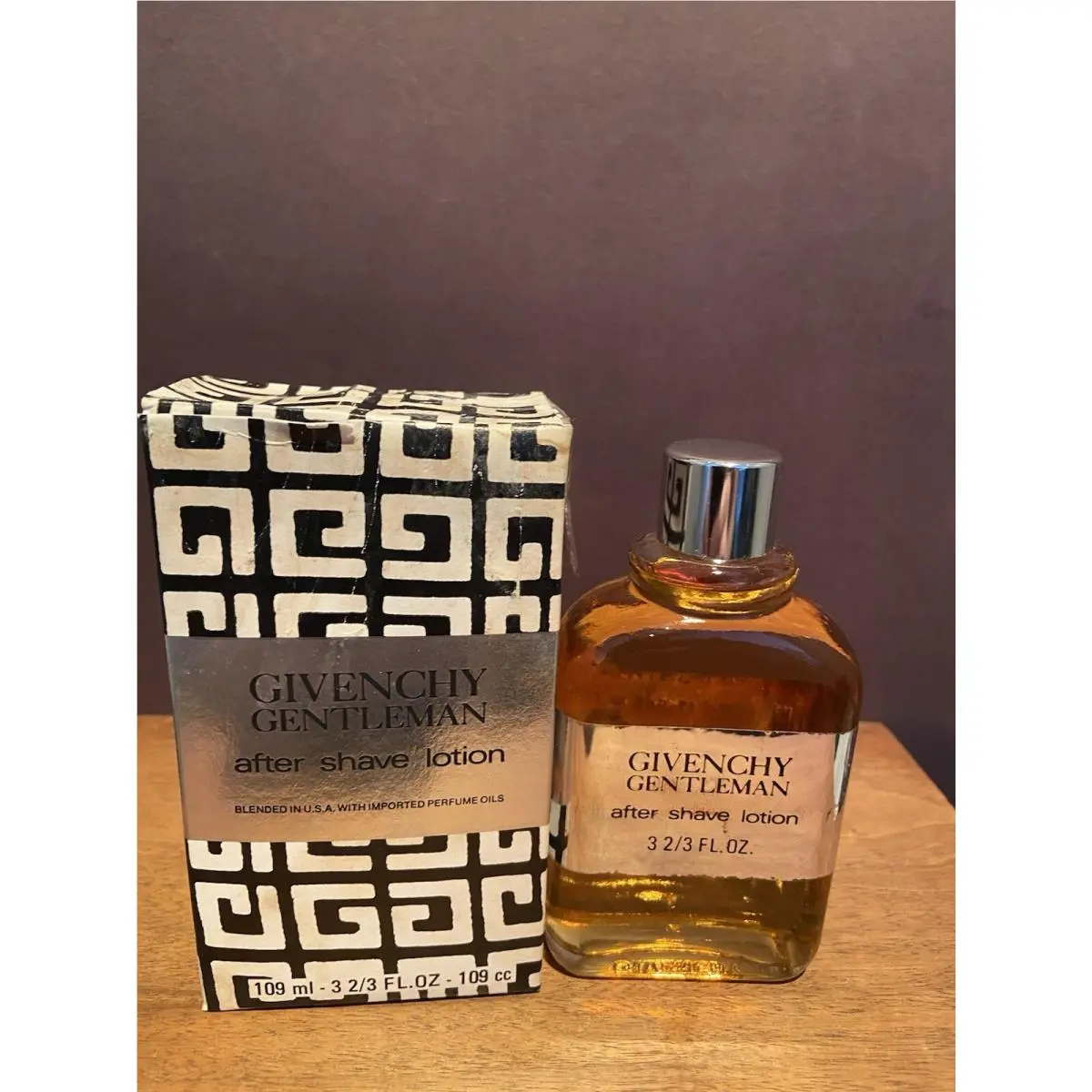 Vintage Givenchy Gentleman 3 2/3 OZ / 109 ML After Shave Lotion Rare