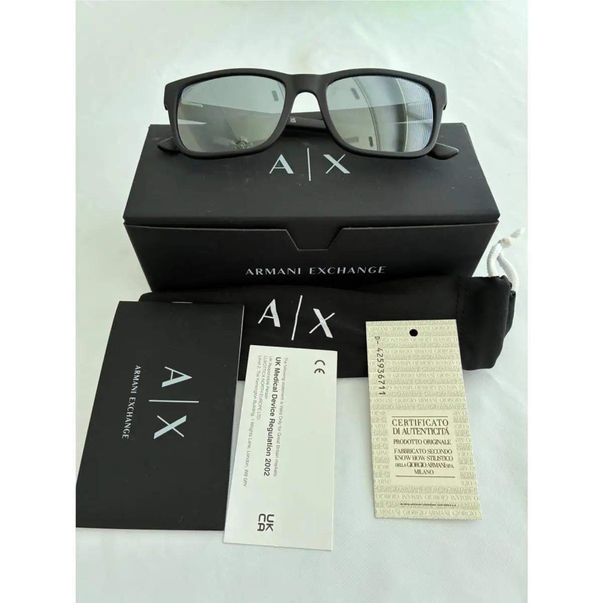 AX3016 8078 Black 53/17/145 Frame with Gray Lenses by Armani Exchange