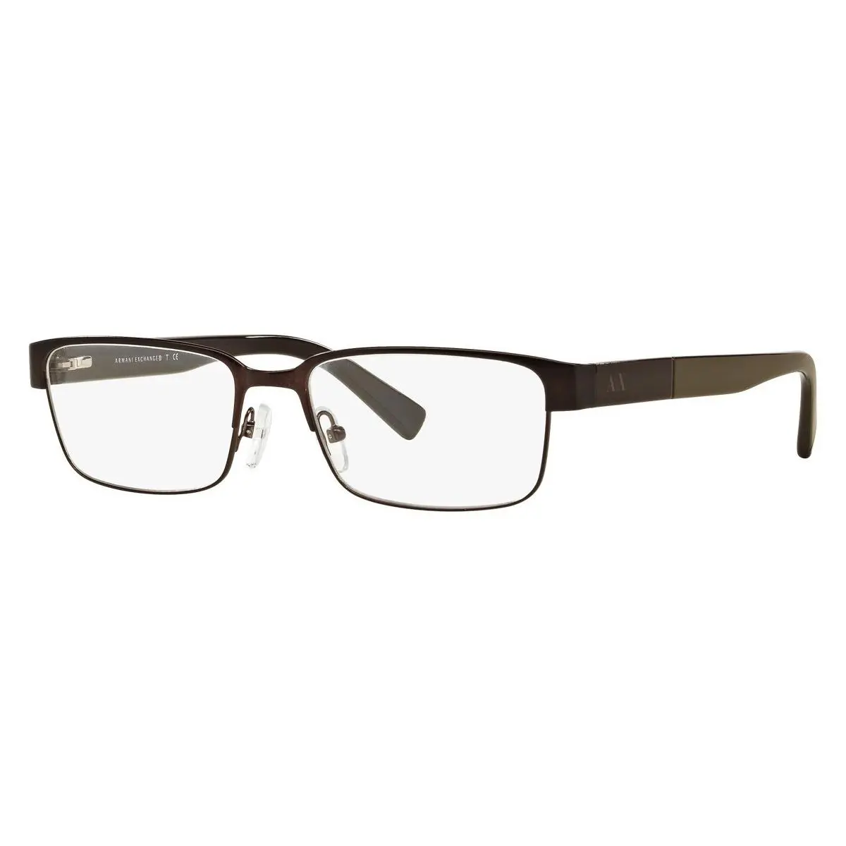 Armani Exchange Rectangle Man Eyeglasses 0AX1017 6083 54mm Brown