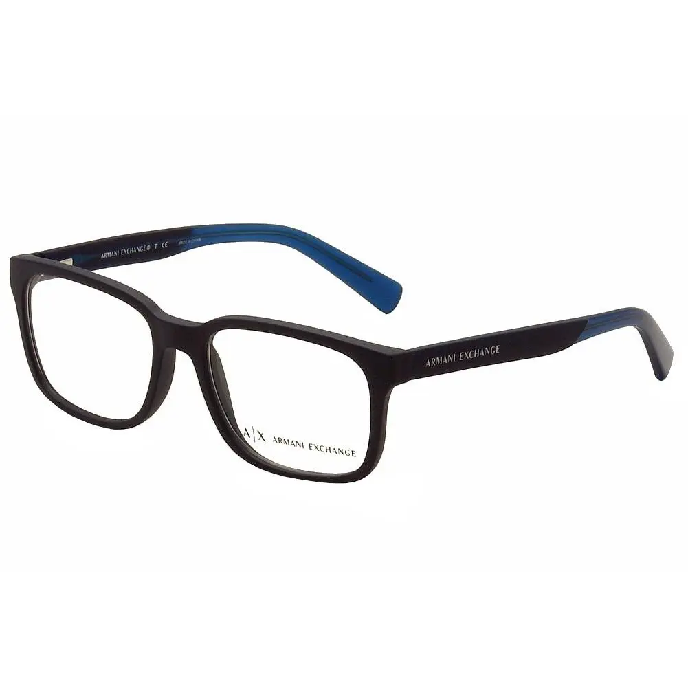 Armani Exchange Men`s Eyeglasses AX3029 AX/3029 8183 Blue Optical Frame 54mm - Frame: Blue