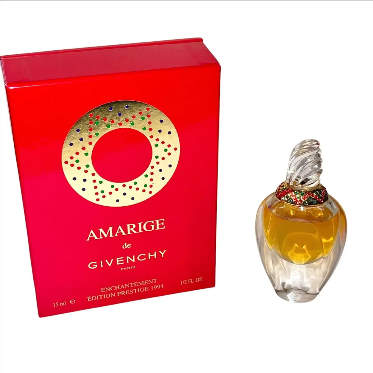 Givenchy Amarige Parfum .5OZ Limited Edition Womens Perfume Vintage 1994 Box