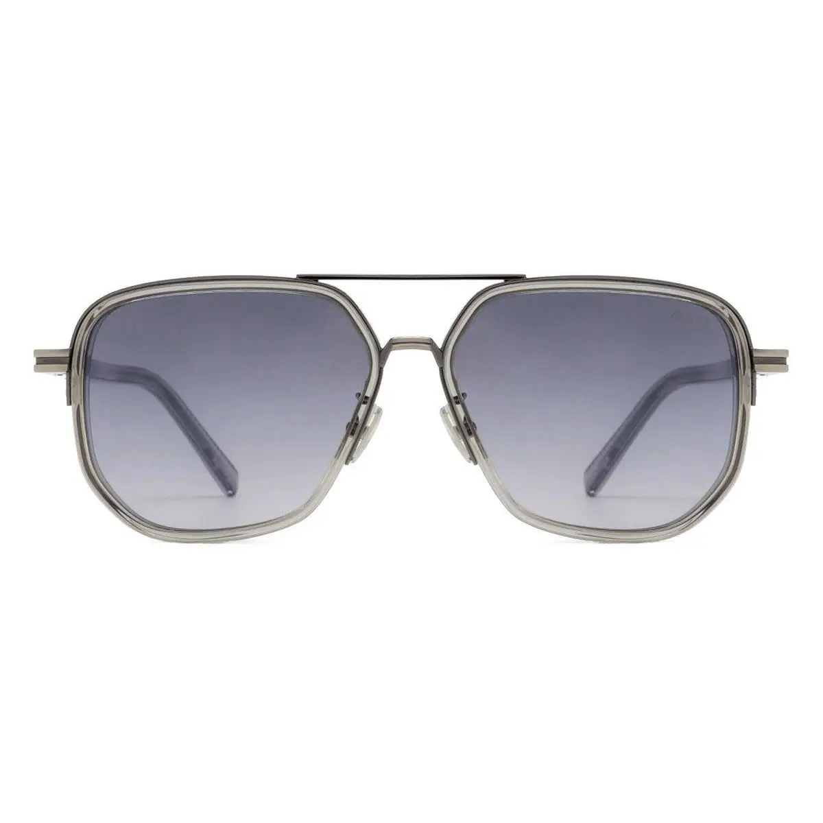 EZ0232-H Sunglasses Men Shiny Gray 59mm by Ermenegildo Zegna
