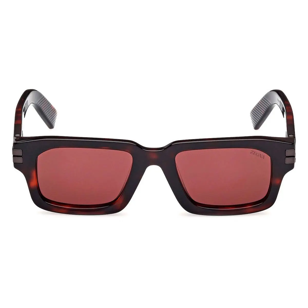 Ermenegildo Zegna EZ0255 Sunglasses Male Red Havana 51mm