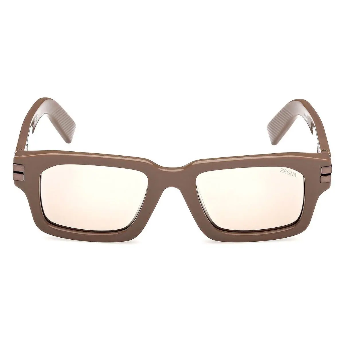 Ermenegildo Zegna EZ0255 Sunglasses Male Shiny Light Brown 51mm