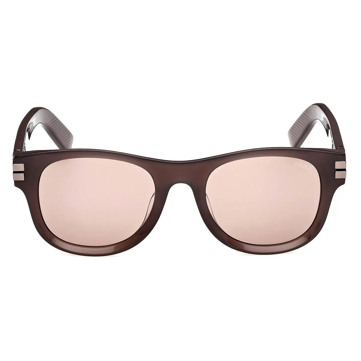 Ermenegildo Zegna EZ0268 Sunglasses Male Shiny Dark Brown 54mm