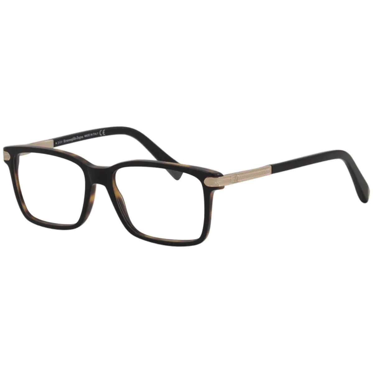 Eyeglasses EZ5009 5009 001 Black Full Rim Optical Frame 55mm by Ermenegildo Zegna