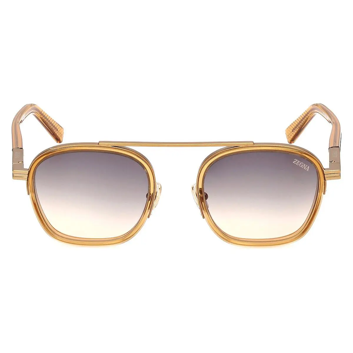Ermenegildo Zegna EZ0231 Sunglasses Men Shiny Dark Yellow 51mm