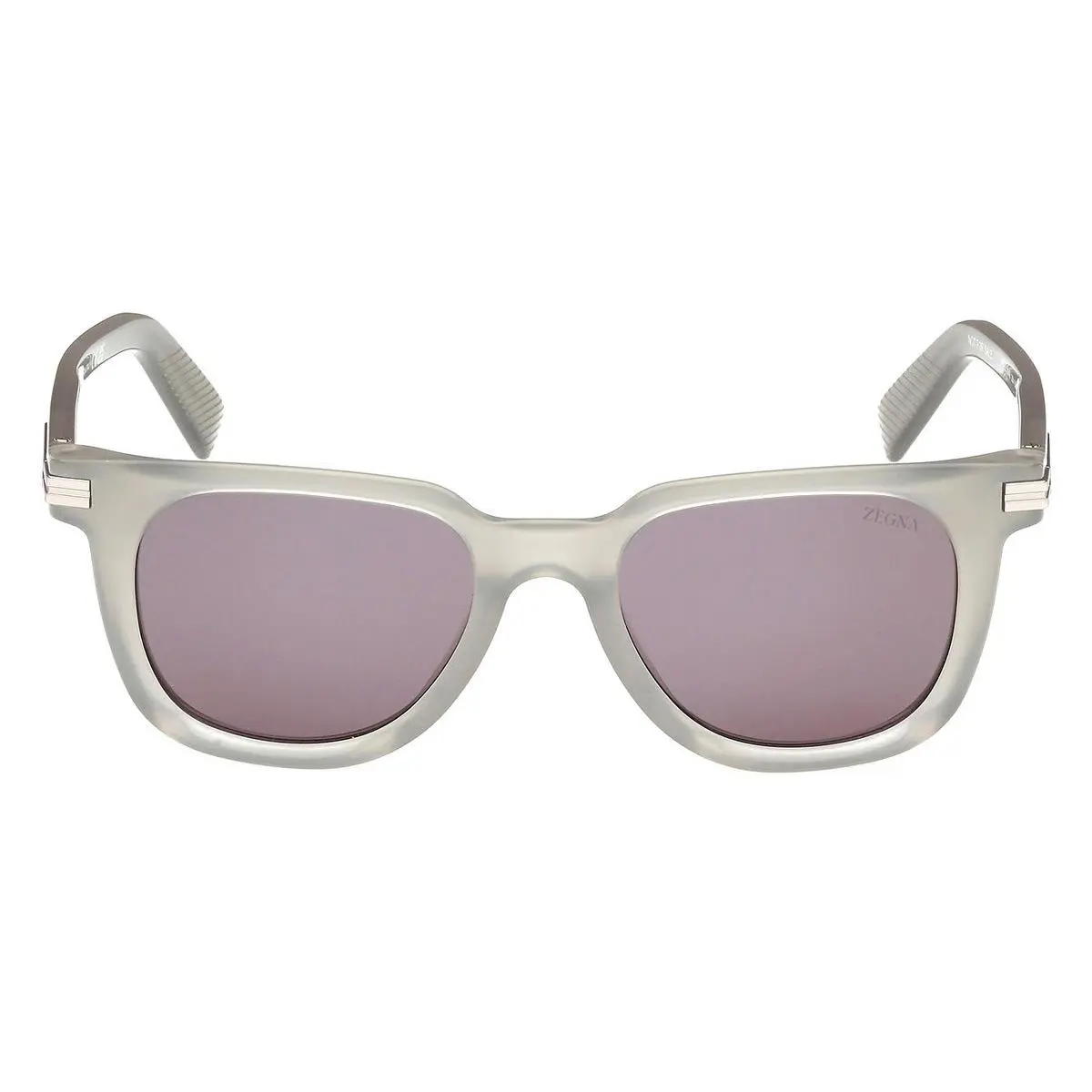 EZ0248 Sunglasses Male Shiny Gray 50mm by Ermenegildo Zegna