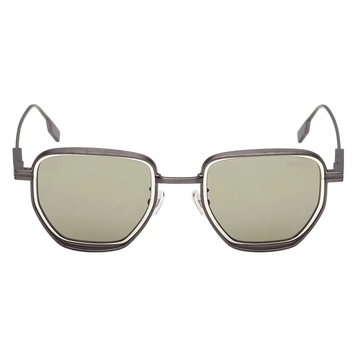 EZ0256 Sunglasses Male Matte Gunmetal 49mm by Ermenegildo Zegna