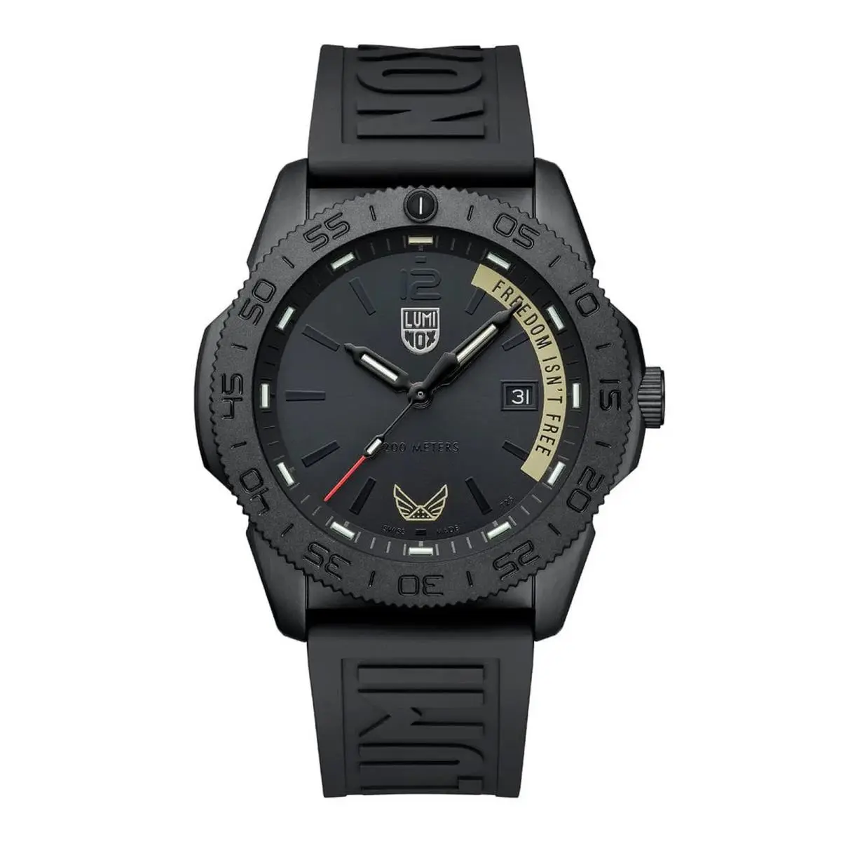 Luminox Volition Freedom Isn`t Free Quartz Mens Watch - 44 mm -XS.3121.BO.VOL.FR