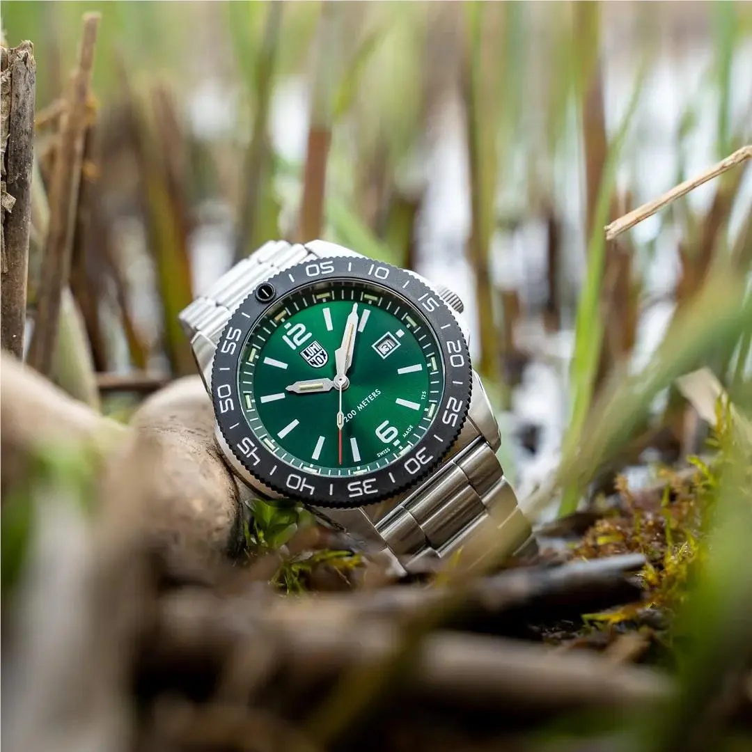 Luminox Pacific Diver 44mm Stainless Steel Green Dial Men`s Quartz Watch