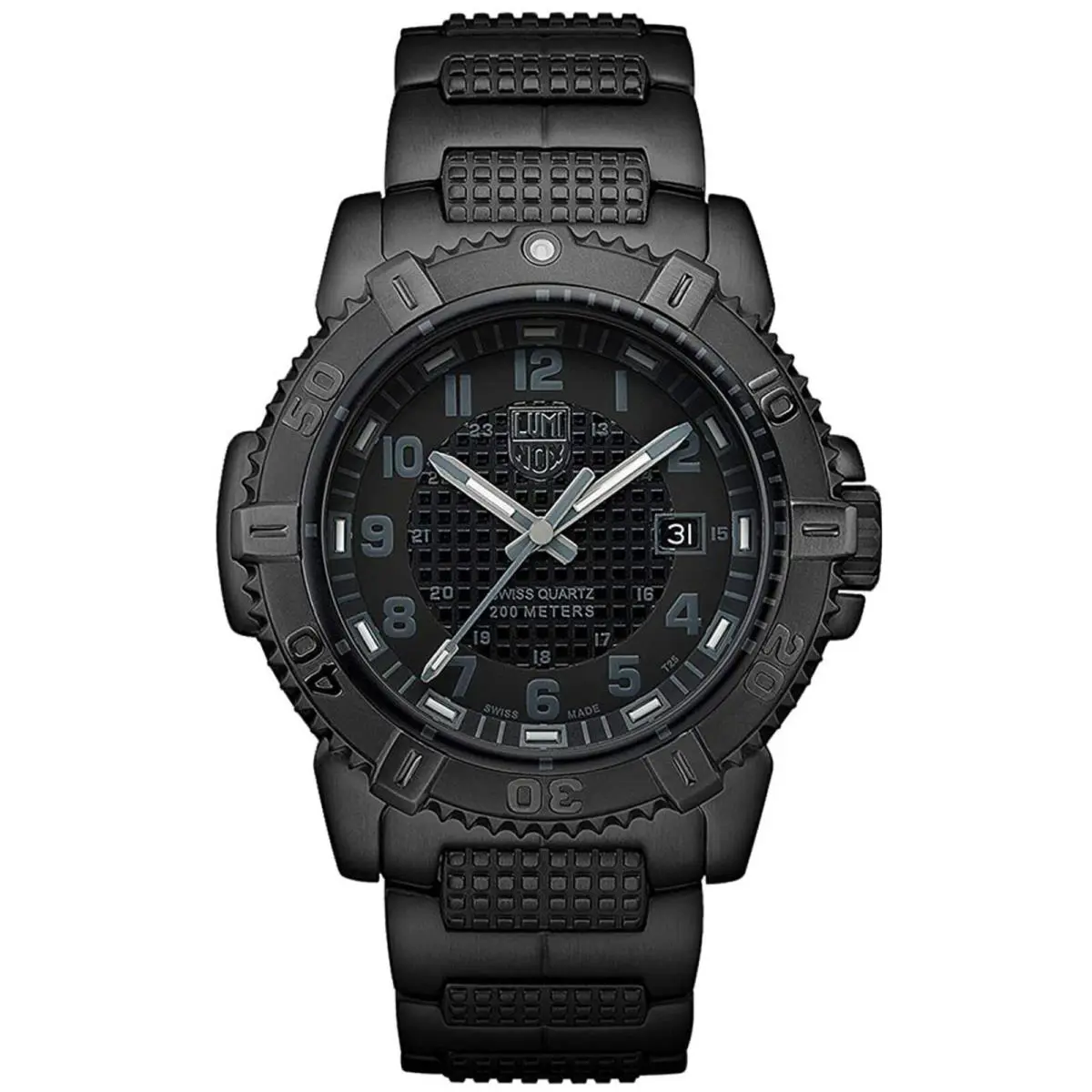Men`swatch Modern Mariner Quartz Black Dial Steel Bracelet XS.6252.BO by Luminox