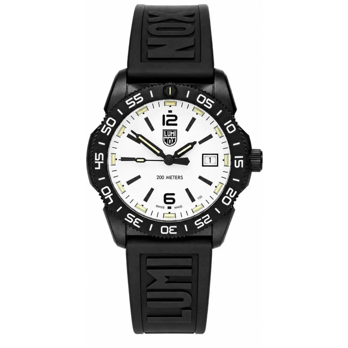 Pacific Diver Ripple Quartz 39mm White Dial Rubber Men`s Watch XS.3127M by Luminox
