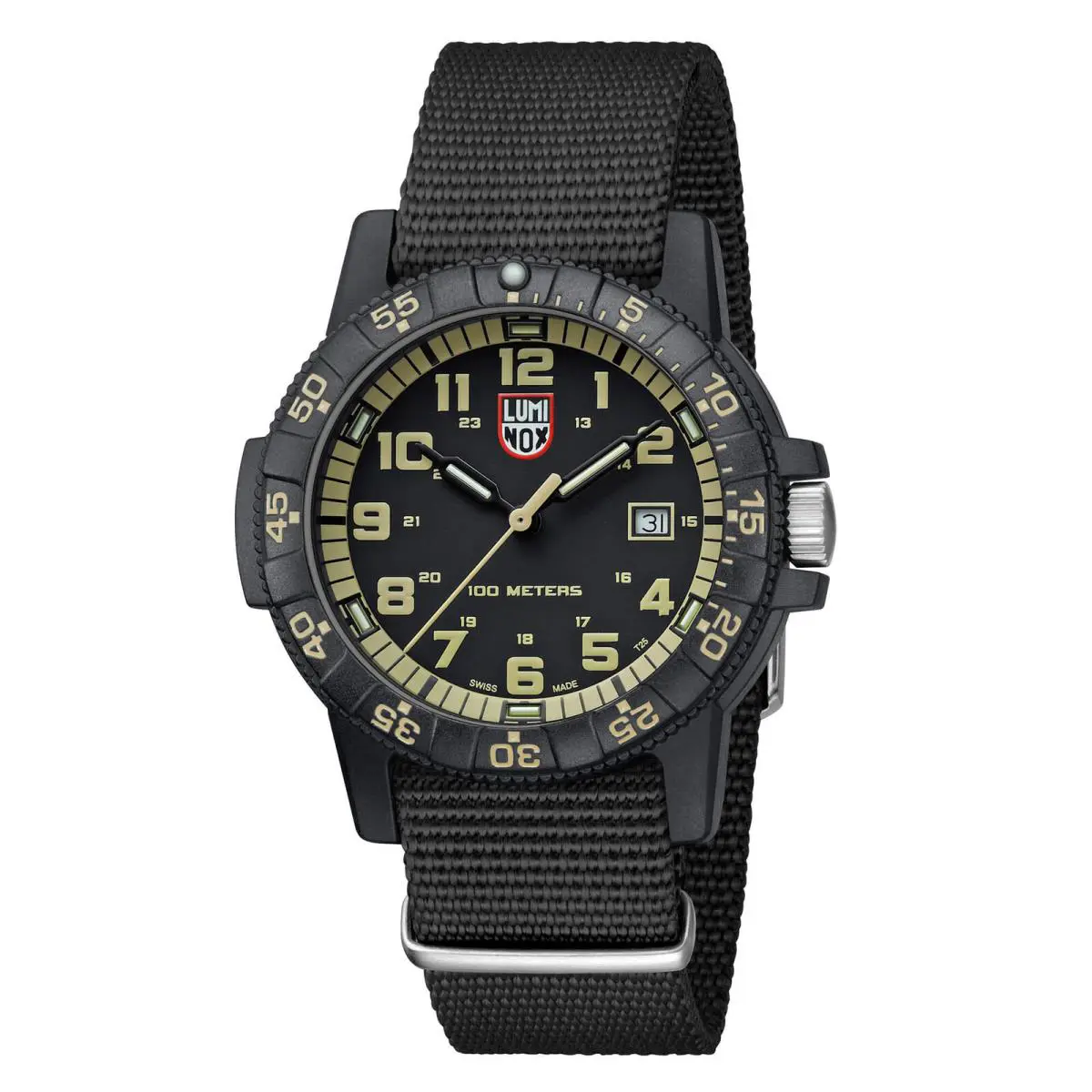 Men`s Watch Sea Turtle Giant 0320 Series Quartz Black Nylon Strap 0333 by Luminox