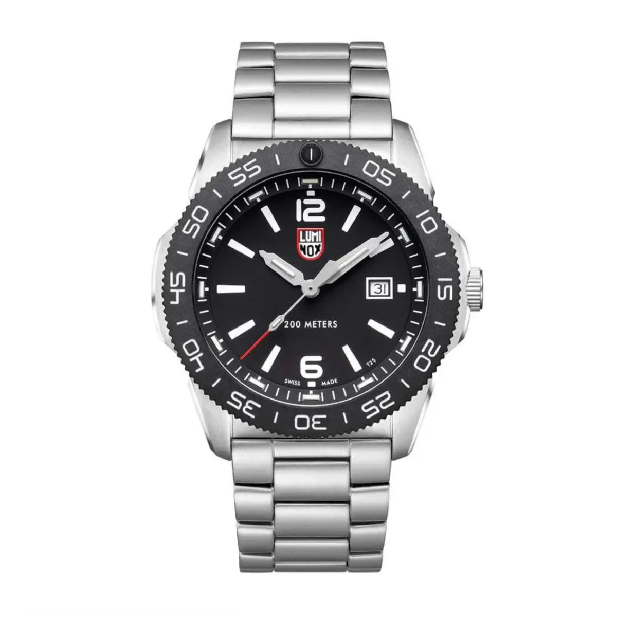 XS.3122 Pacific Diver 44 mm Black Dial Steel Quartz Men`s Watch by Luminox