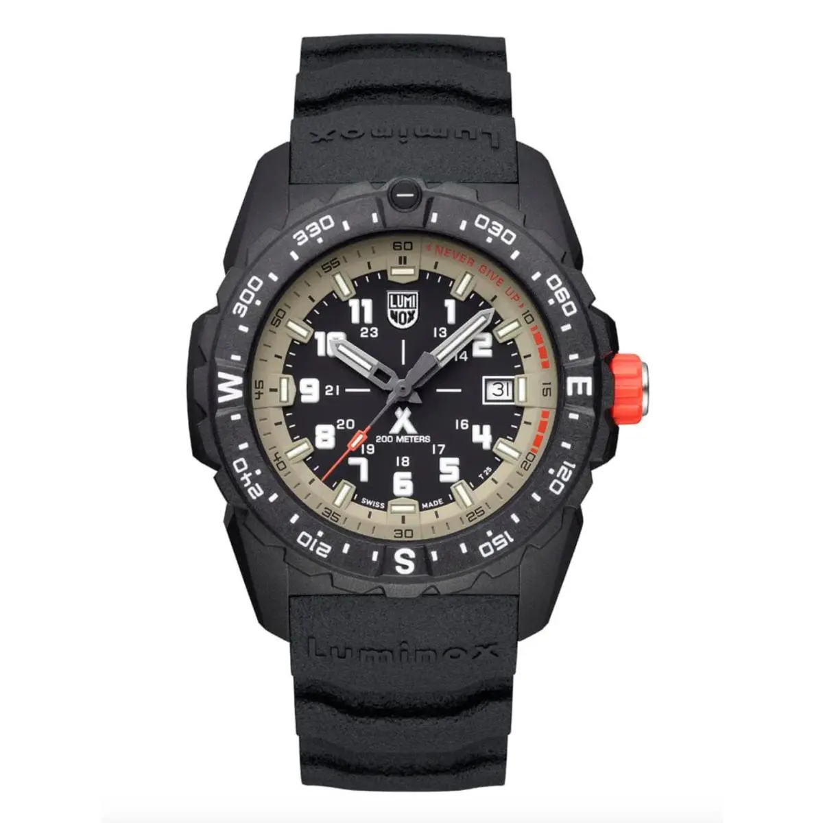 Luminox XB.3731 Bear Grylls Survival Mountain Beige Rubber 43 mm Men`s Watch