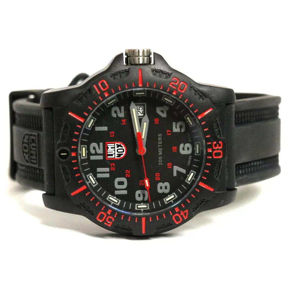Luminox Black Ops Men`s XL.8895.F Watch - Dial: Black, Band: Black, Bezel: Black